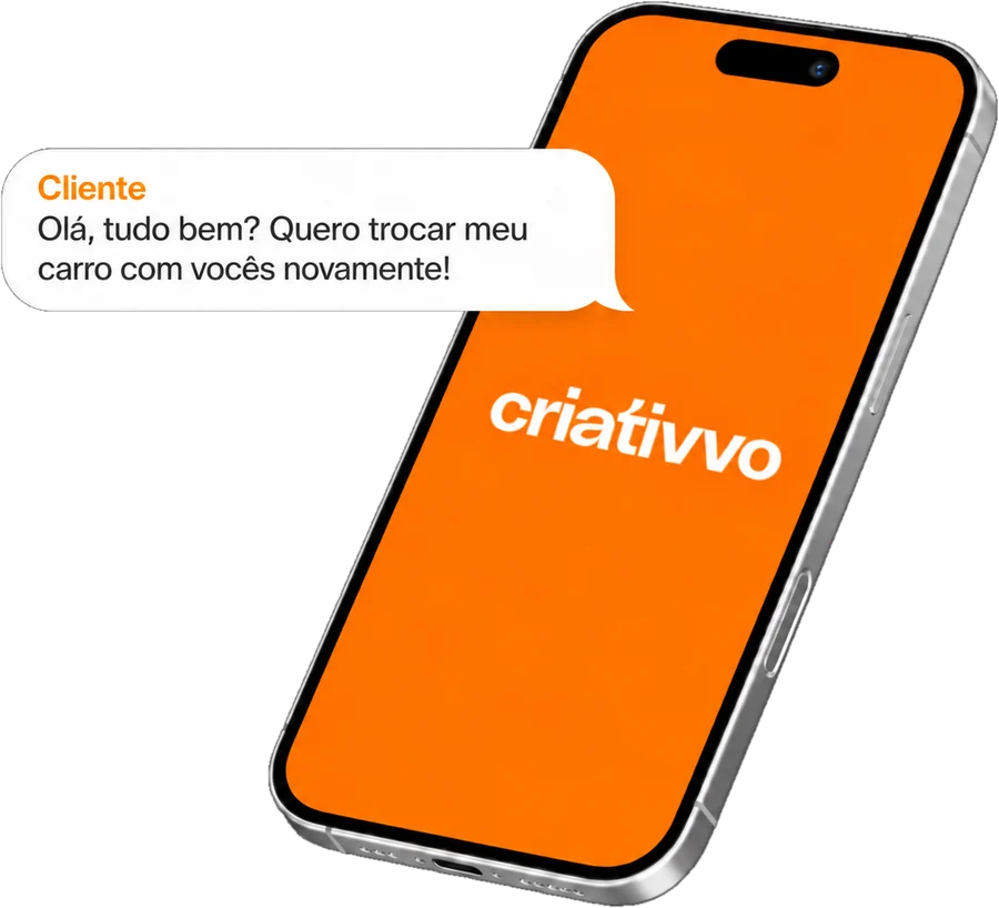 Mensagem chegando no celular do cliente
